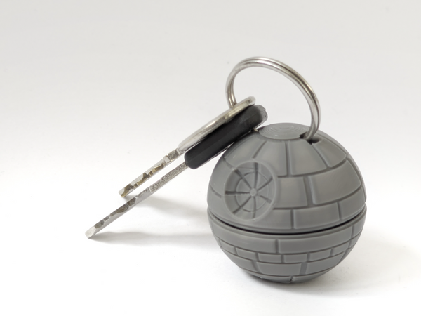 Death Star Turning Fidget Keychain