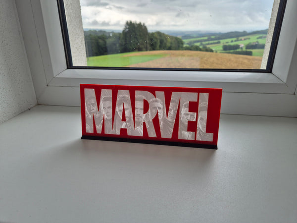 Marvel Display Sign (LED & Classic Options)