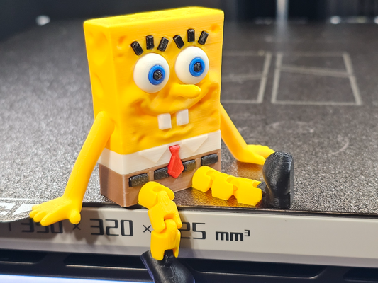 SpongeBob Flexi Sitting Figure