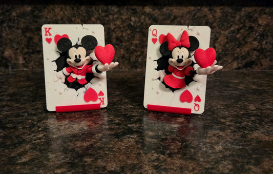 Mickey “King of Hearts” Card Figure