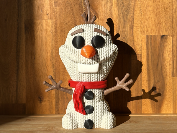 Olaf Knitted | Cozy Textured Snowman Figure