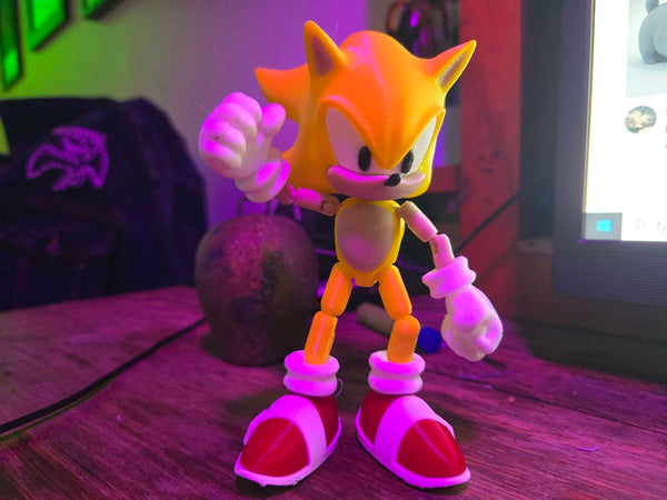 Yellow Super Sonic Articulated Figure