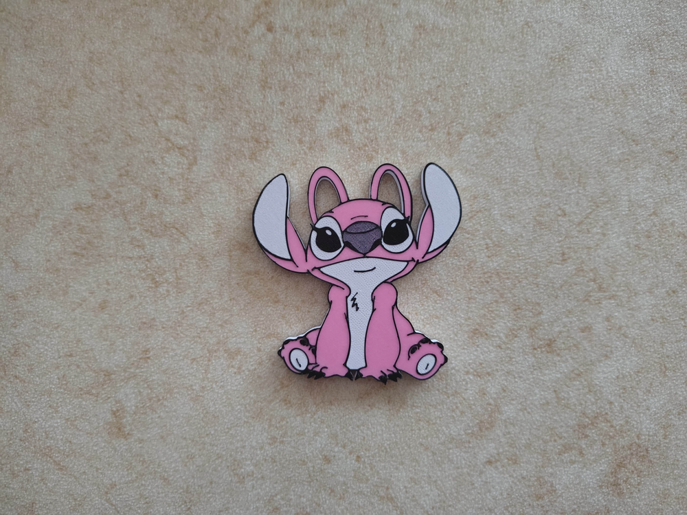 Stitch & Angel Keychain