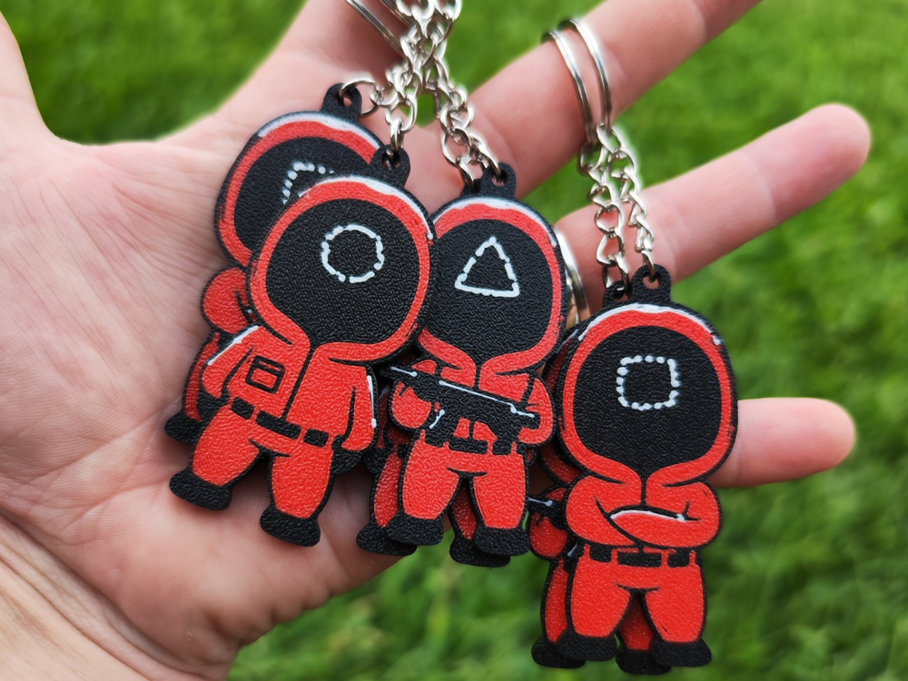 Squid Game Guard Keychains
