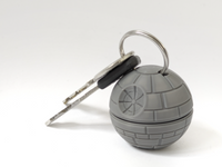 Death Star Turning Fidget Keychain