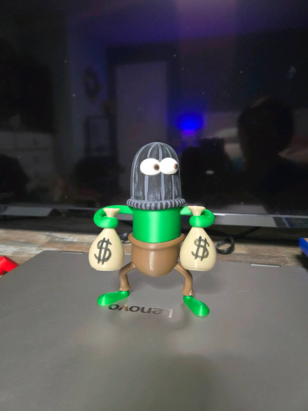 Plankton Money Heist Figure