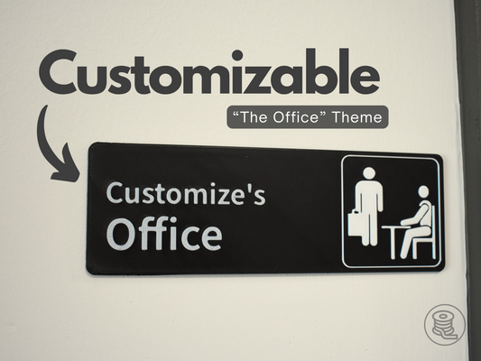 Customizable Office Door Sign