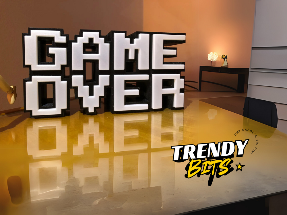 GAME OVER Pixel Lamp
