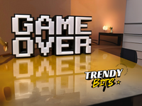 GAME OVER Pixel Lamp
