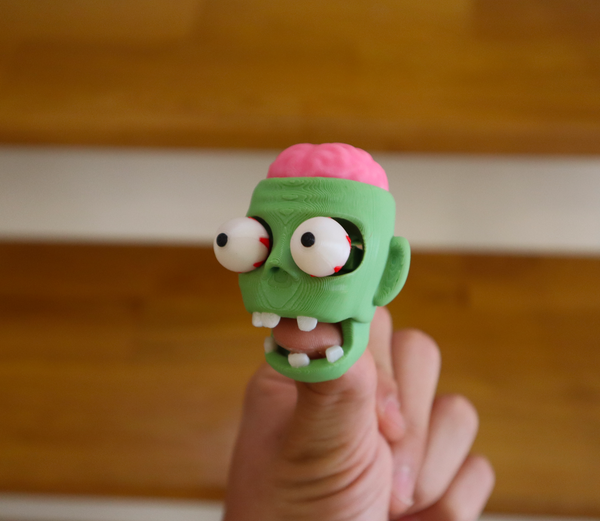 Zombie Head Fidget Keychain