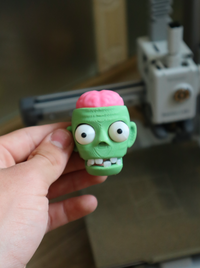 Zombie Head Fidget Keychain