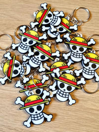 One Piece Skull Keychain