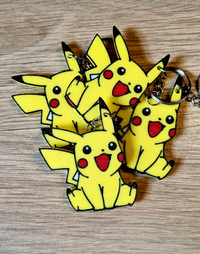 Pikachu Sitting Keychain