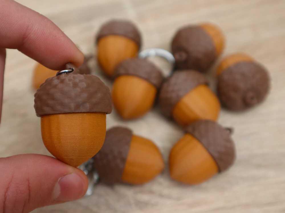 Acorn Fidget Keychain