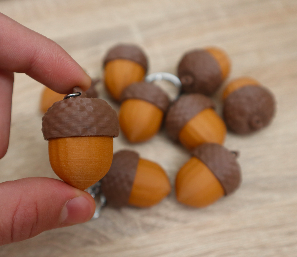 Acorn Fidget Keychain