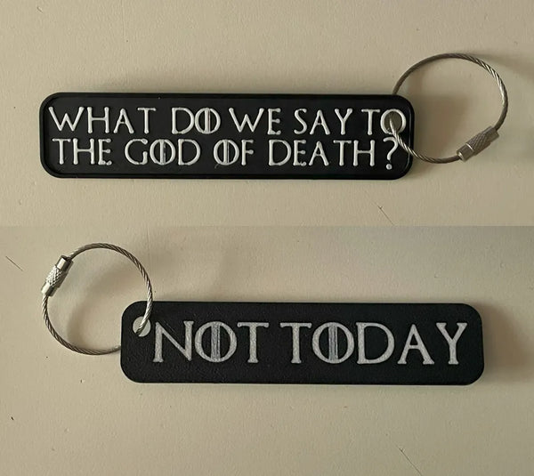 “Not Today” Game of Thrones Keychain