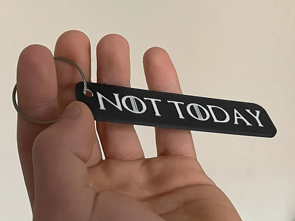 “Not Today” Game of Thrones Keychain