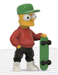 Bart Simpson Skater Figure