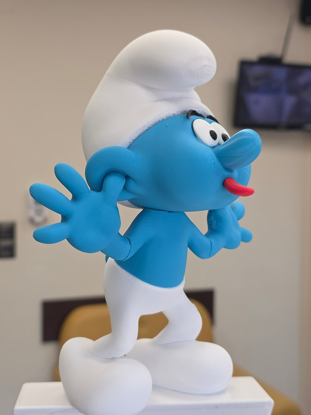 Funny Smurf | Playful Pose Figure