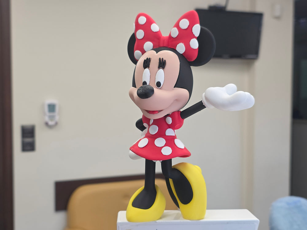 Minnie Mouse Figure – Classic Polka Dot Style