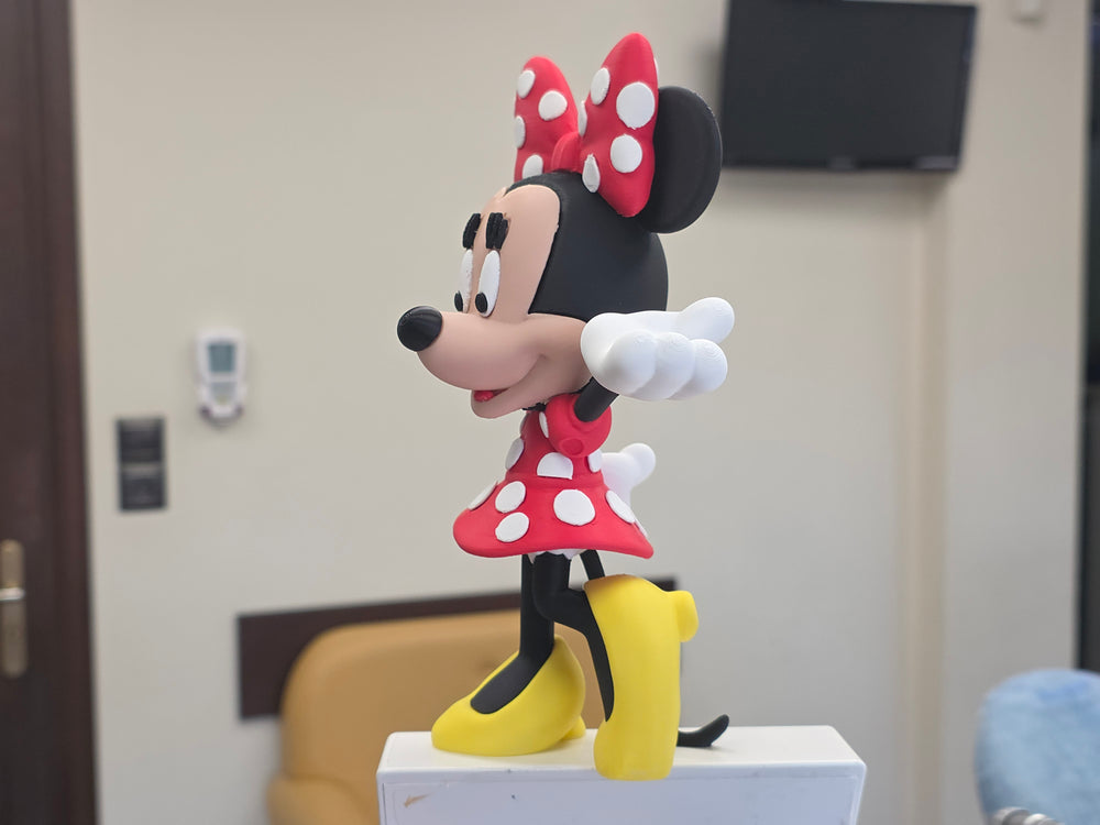 Minnie Mouse Figure – Classic Polka Dot Style