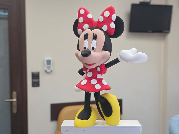Minnie Mouse Figure – Classic Polka Dot Style