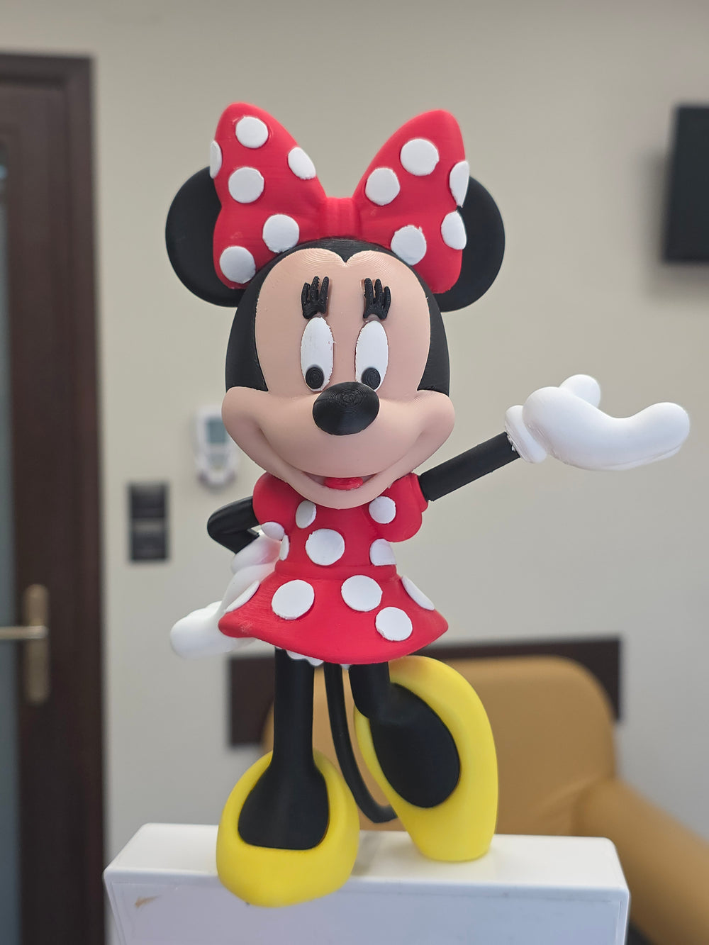 Minnie Mouse Figure – Classic Polka Dot Style