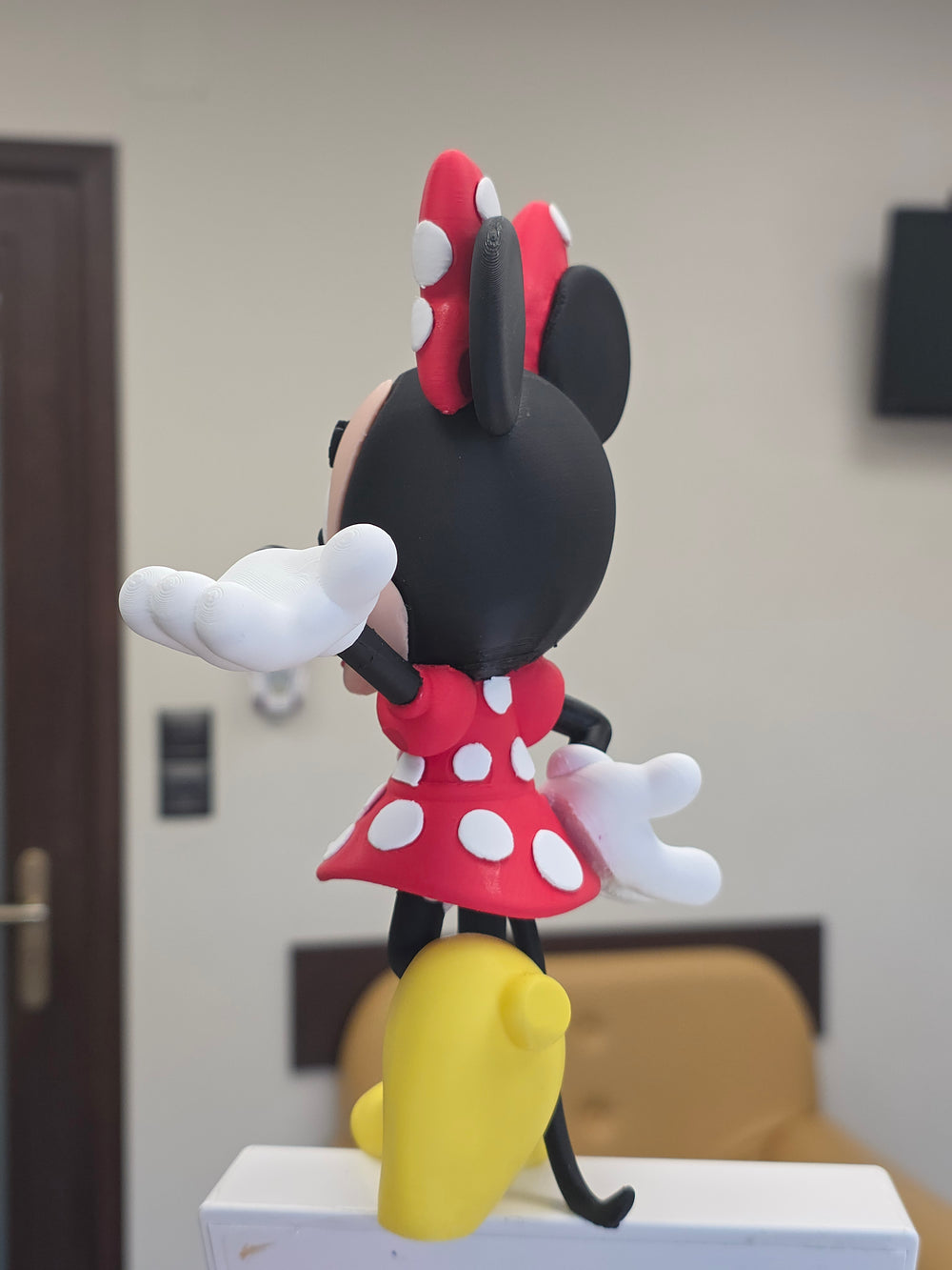 Minnie Mouse Figure – Classic Polka Dot Style