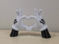 Mickey Hands Heart Decor