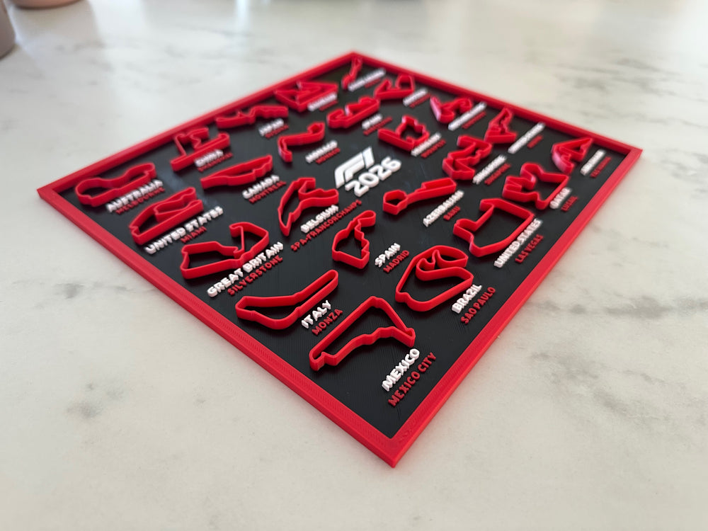 2026 Formula 1 Track Calendar (+ Stand)