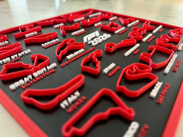 2026 Formula 1 Track Calendar (+ Stand)