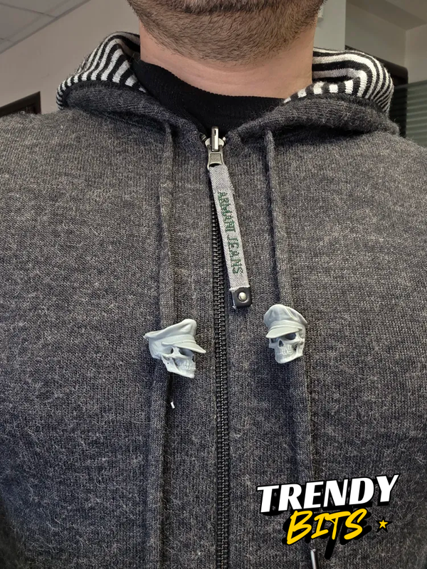Soldier Skull drawstring beads - hoodies