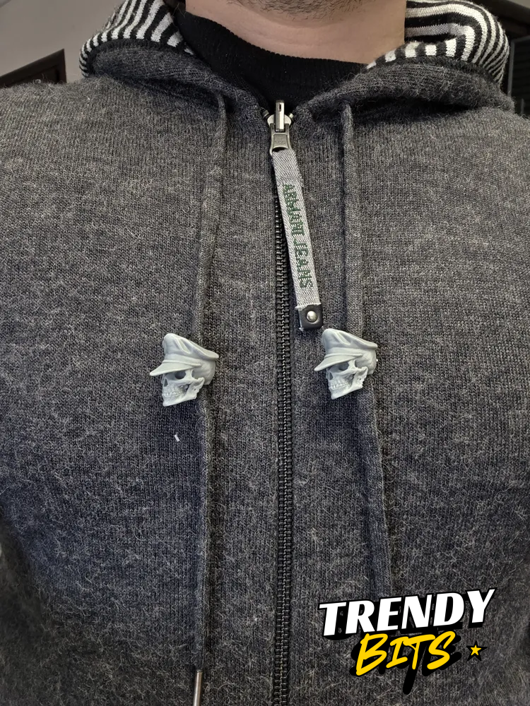 Soldier Skull drawstring beads - hoodies