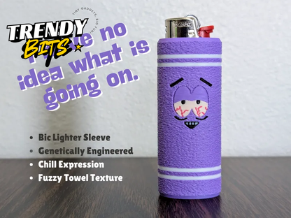 Bloodshot Towelie Bic Lighter Sleeve for AMS