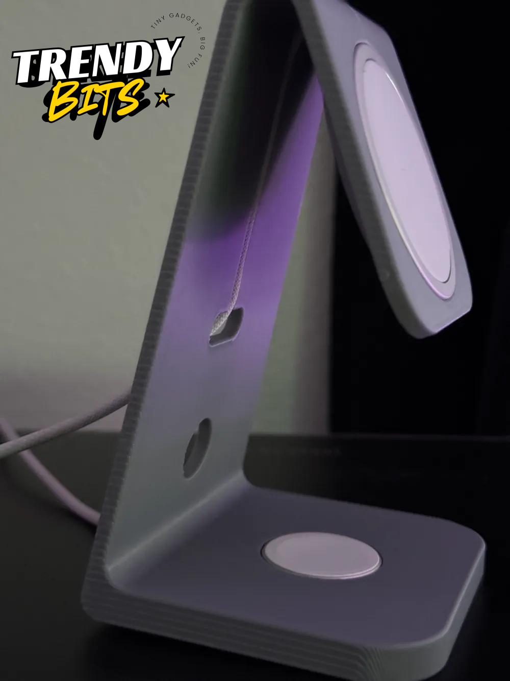 Minimalist Phone Stand for AirPods and MagSafe (USB-C)