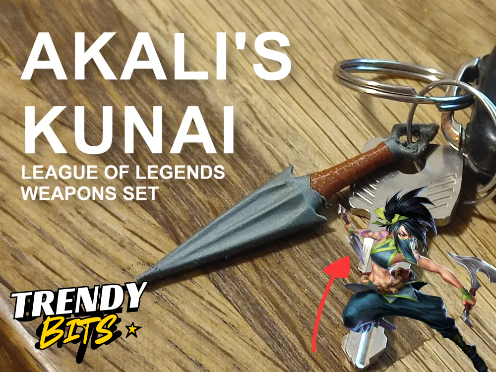 Akali's Kunai Keychain from League of Legends