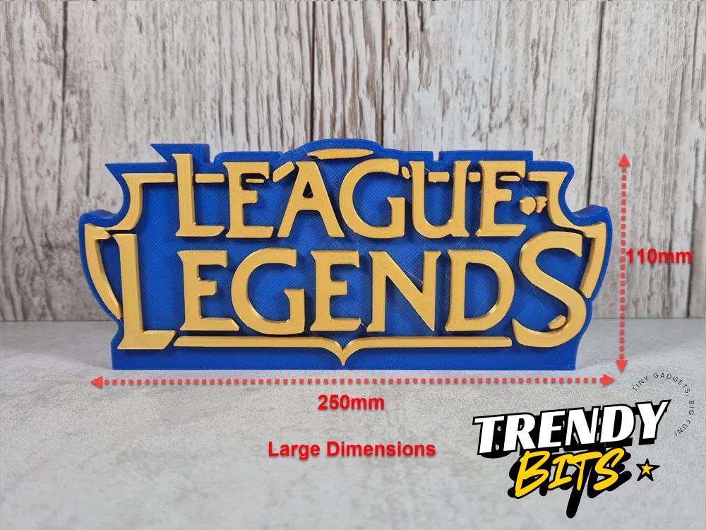 League of Legends Desk Sign – Iconic LoL Logo