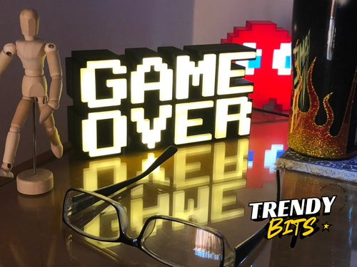 GAME OVER Pixel Lamp