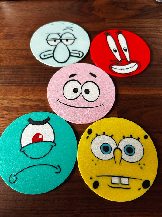 Bikini Bottom Coasters Set
