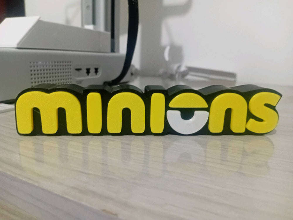 Minions Logo Desk Sign