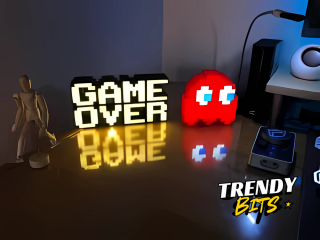 GAME OVER Pixel Lamp