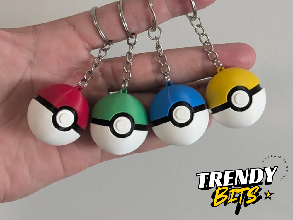 Mini Pokeball Keychain