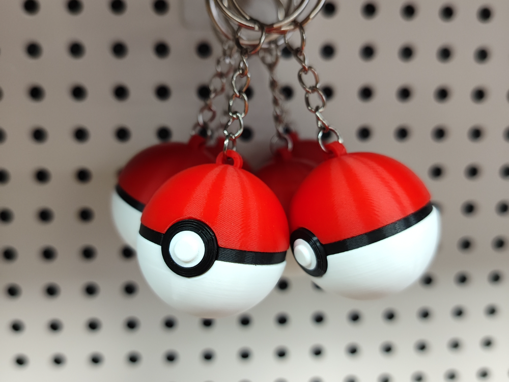 Mini Pokeball Keychain