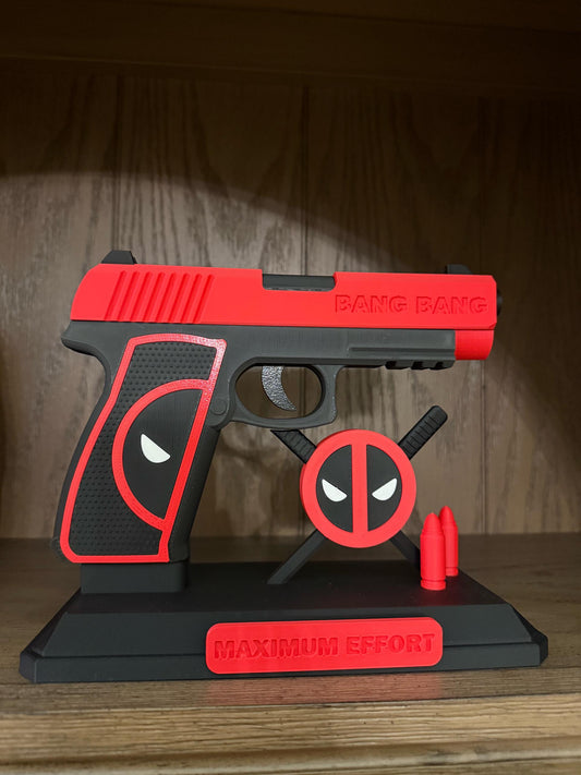 Deadpool Display Gun + Stand