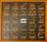 2025 Formula 1 Track Calendar