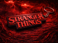 Stranger Things Logo Keychain