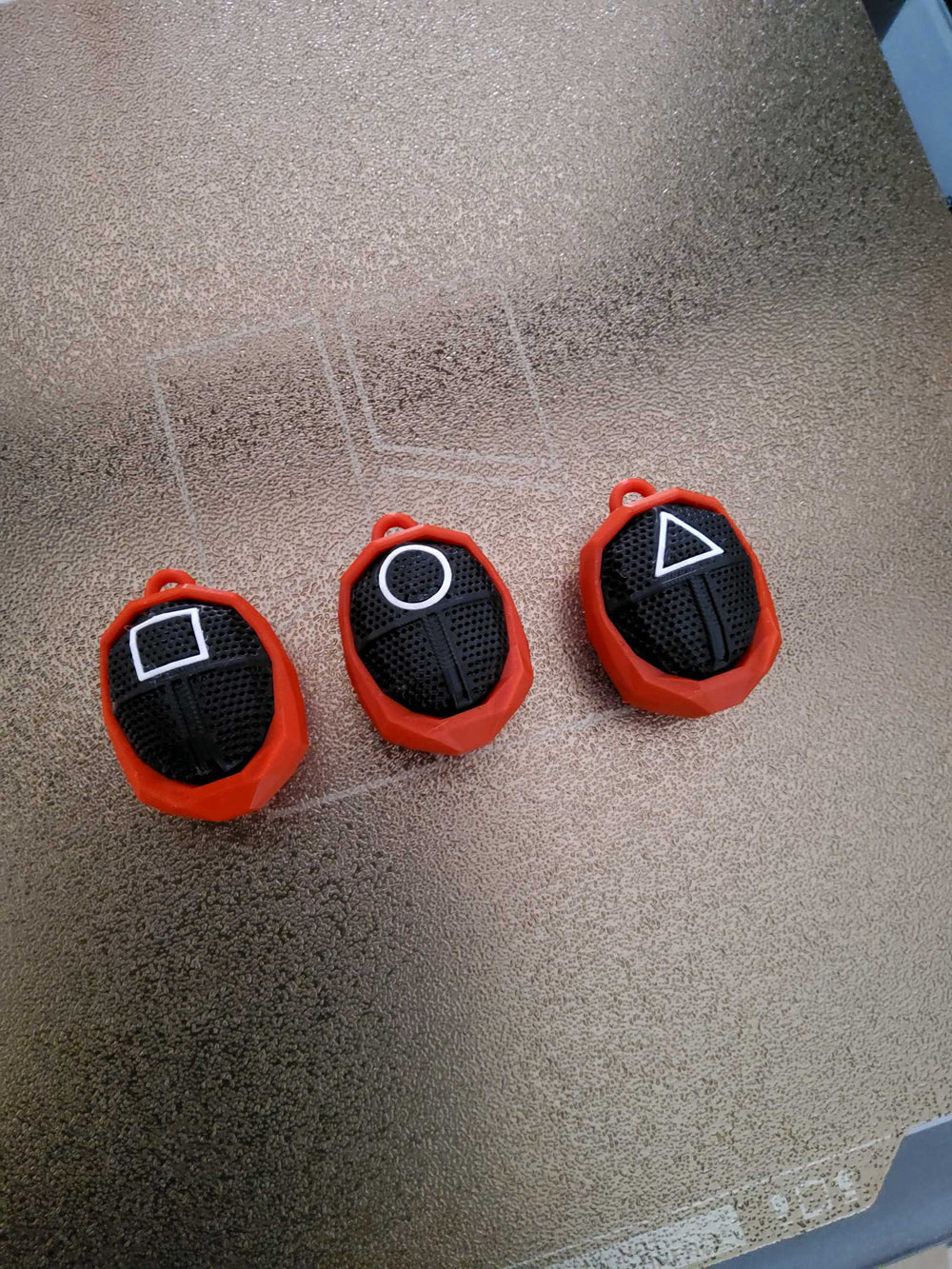 Squid Game Mask Keychains