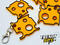 Cartoon Cheese Slice Keychain