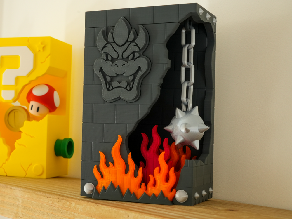 Bowser Broken Brick Display Figure