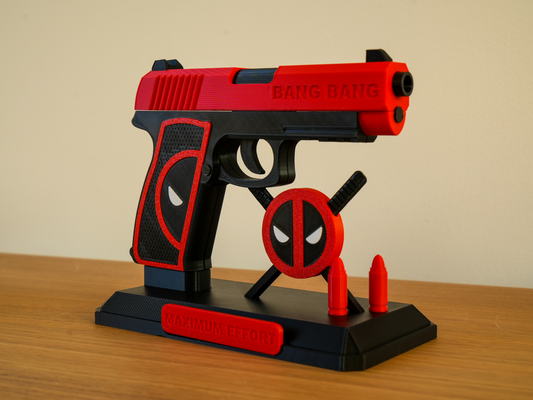 Deadpool Display Gun + Stand